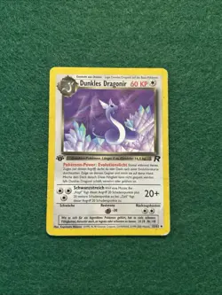 Pokemon TCG Dark Dragonair Card 33/82 1st Edition (Dunkles Dragonir) GERMAN - Image 1