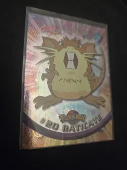 Topps Chrome Raticate TCG Card Holofoil Pokemon TV Animation Edition #20 HP - Image 1