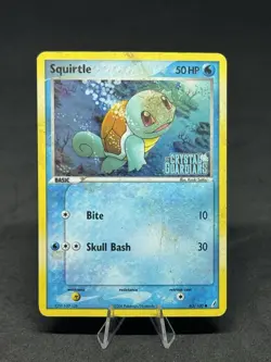 Pokemon TCG Squirtle Stamped Reverse Holo Card 63/100 EX Crystal Guardians - Image 1
