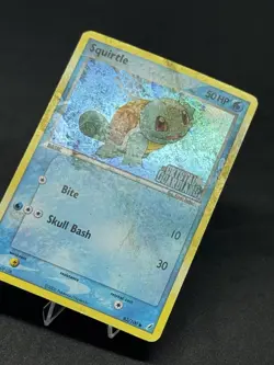 Pokemon TCG Squirtle Stamped Reverse Holo Card 63/100 EX Crystal Guardians - Image 2