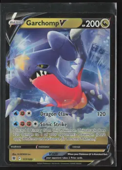 Garchomp V Ultra Rare SWSH10: Astral Radiance 117/189 NM Pokemon Card - Image 1