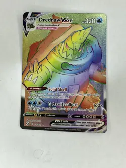Pokemon Drednaw VMAX (Secret) 75/73 Champions Path Holo Rainbow Rare Card - - Image 1