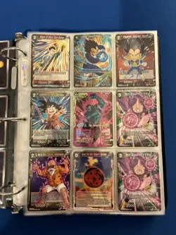 Bandai Dragon Ball Super Card Game Binder Lot UC+C+PR ~180 foil cards - Image 3