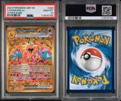 Pokemon TCG Charizard EX Obsidian Flames Holo Hyper Rare Card 228/197 PSA 10 - Image 3