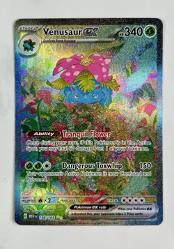 Venusaur ex 2023 Pokemon Mew 151 Special Illustration Rare #198/165 * Near Mint - Image 1