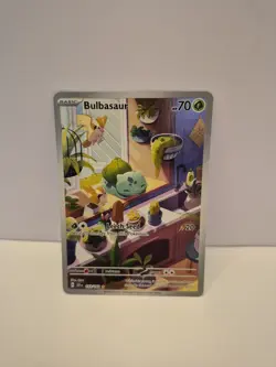 Pokemon TCG Bulbasaur Holo Card Stellar Crown Illustration Rare 143/142 - Image 1