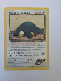 Rocket's Snorlax 33/132 Rare Gym Heroes Pokemon - Image 1