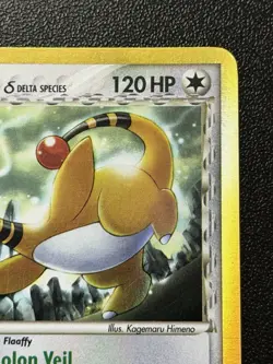 Pokemon Ampharos Delta Species 1/101 Holo Rare Dragon Frontiers LP - Image 3