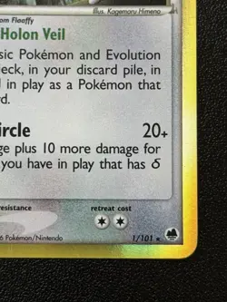 Pokemon Ampharos Delta Species 1/101 Holo Rare Dragon Frontiers LP - Image 4