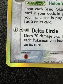 Pokemon Ampharos Delta Species 1/101 Holo Rare Dragon Frontiers LP - Image 5