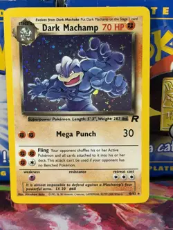 Pokemon tcg Team Rocket Dark Machamp Holo #10/82 - Image 1