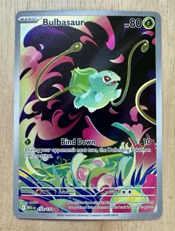 Pokemon Bulbasaur 133/132 Me01: Mega Evolution Illustration Rare Full Art Holo - Image 1