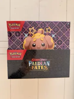 Pokemon TCG Paldean Fates Tech-Sticker Collection Sealed Display Case of 12 - Image 1
