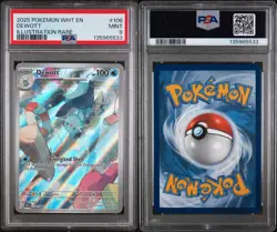 PSA 9 Dewott White Flare Illustration Rare #106 Pokemon WHT EN 106/086 2025 - Image 3
