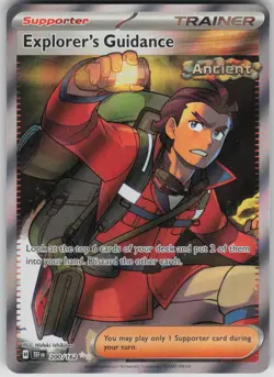 Pokemon TCG Explorer's Guidance - Ultra Rare SV05: Temporal Forces 200/162 - Image 1