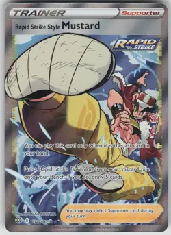Pokemon TCG Rapid Strike Style Mustard Brilliant Stars Trainer Gallery TG27/TG30 - Image 1