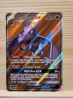 Aerodactyl GX 224/236 Unified Minds Ultra Rare Full Art Pokemon - Image 1