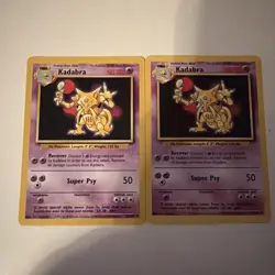 Pokemon Lot of 2 Kadabra Base Set 32/102 Near Mint/LP See Pictures! - Image 1