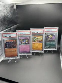 Pokemon Phantasmal Flames Prerelease Staff Promo PSA 10 And 9 Sequential Set - Image 1