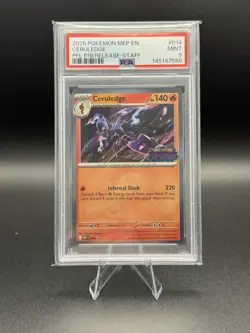 Pokemon Phantasmal Flames Prerelease Staff Promo PSA 10 And 9 Sequential Set - Image 2