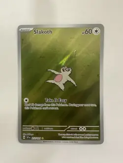 Pokemon TCG Slakoth 212/191 SV08: Surging Sparks Holo Illustration Rare - Image 1