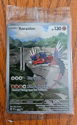 Pokemon Koraidon SVP Promo Holo 014 Basic 130 HP Claw Slash Rampaging Fang - Image 1