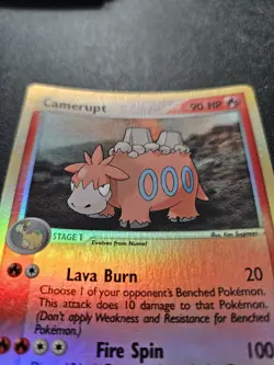 Pokemon EX Ruby Sapphire Camerupt Reverse Holo Rare 4/109 EXC-NEAR MINT - Image 3
