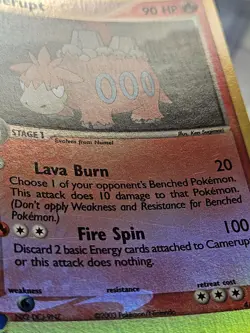 Pokemon EX Ruby Sapphire Camerupt Reverse Holo Rare 4/109 EXC-NEAR MINT - Image 4