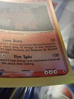 Pokemon EX Ruby Sapphire Camerupt Reverse Holo Rare 4/109 EXC-NEAR MINT - Image 5
