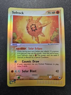Pokemon EX Sandstorm Solrock Reverse Holo Rare 13/100 NEAR MINT - Image 1