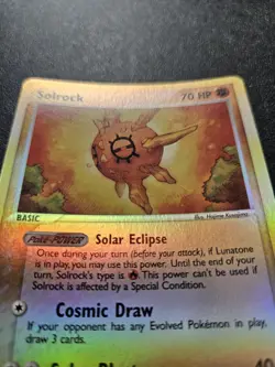 Pokemon EX Sandstorm Solrock Reverse Holo Rare 13/100 NEAR MINT - Image 3