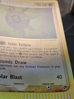 Pokemon EX Sandstorm Solrock Reverse Holo Rare 13/100 NEAR MINT - Image 4
