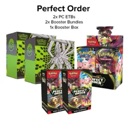 Pokemon Perfect Order BUNDLE LOT 2x PC ETB, 2x Bundle, 1x Booster Box PRESALE - Image 1