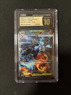 Pokemon Mega Charizard X ex Inferno X Japanese SAR #110 CGC 10 Pristine - Image 1