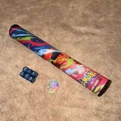 Pokemon Mega Charizard X EX Playmat with Dice and Coin - Image 1
