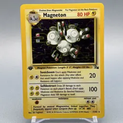 Magneton 11/62 - Fossil - 1st Edition Rare Holo - Pokemon TCG - Image 2