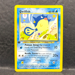 2000 WOTC POKEMON NEO REVELATION QWILFISH 49/64 1ST EDITION COMMON - Image 1
