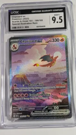 Pokemon Scarlet & Violet 151 Charizard ex 199/165 CGC 9.5 - Image 1