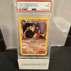 Pokemon TCG Dark Charizard 1st Edition Holo Rare - Image 1