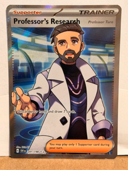 Pokemon TCG Professor's Research 241/198 SV01 Scarlet & Violet Base Set Full Art - Image 1