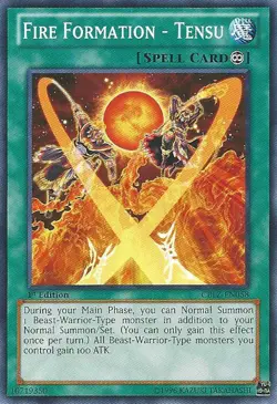 Yugioh! LP Fire Formation - Tensu - CBLZ-EN058 - Common - Unlimited Edition Ligh - Image 1