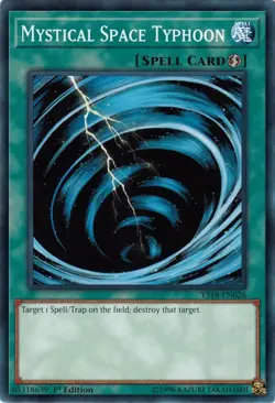 Yugioh! Mystical Space Typhoon - YS18-EN026 - Common - 1st Edition Near Mint, En - Image 1