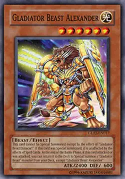Gladiator Beast Alexander - GLAS-EN017 - Super Rare - 1st Edition - Lightly Play - Image 1