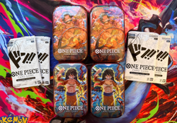 4x SEALED One Piece Tin Set Vol. 1 - comes w/ additional 4 Special DON!! Packs - Image 1