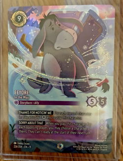 Disney Lorcana - Winterspell: Eeyore - In the Way (Enchanted) 226/204 PACK FRESH - Image 2