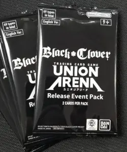 Union Arena TCG Black Clover Release Event Pack (2 cards per pack) SEALED NEW - Image 1