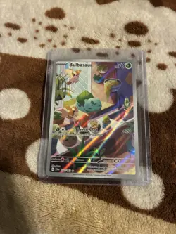 Pokemon TCG Bulbasaur Stellar Crown Illustration Holo Card 143/142 - Image 1