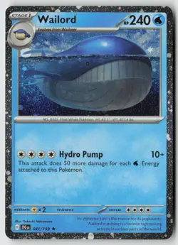 Wailord - (Cosmos Foil) 041/159 - Miscellaneous Cards & Products - PTCG - LP - Image 1