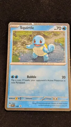 Squirtle - 048 Cosmos Holo Scarlet & Violet Promo Cards Holo NM Pokemon TCG - Image 1