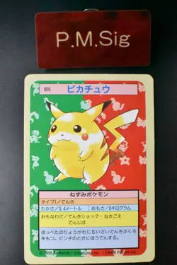 Pikachu No. 025 Topsun Green Back 1997 Japanese Pokemon Card - Image 1